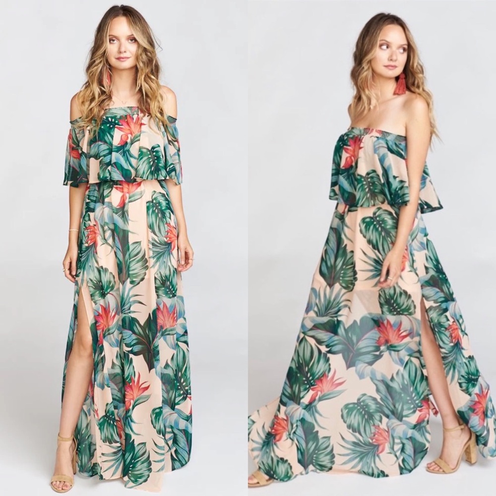 Show Me Your Mumu Hacienda Maxi Summer Dress Kauai Kisses Tropical Print